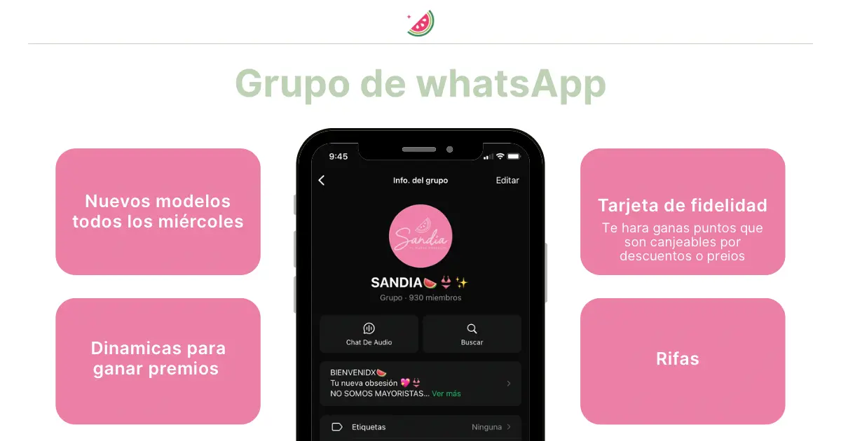 Grupo de whatsapp sandia.obsesion